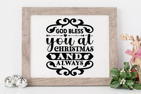 God bless you at christmas and always SVG Angelina750 