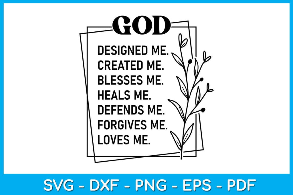 God Christian Religious Faith SVG PNG PDF Cut File - So Fontsy