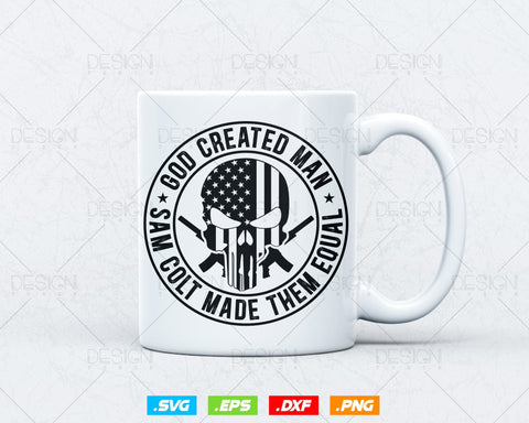 God Created Man 2nd Amendment Svg Png, We The People, Gift For Him Dad Fathers Day Svg, Come and Take It, Svg Files for Cricut Silhouette SVG DesignDestine 