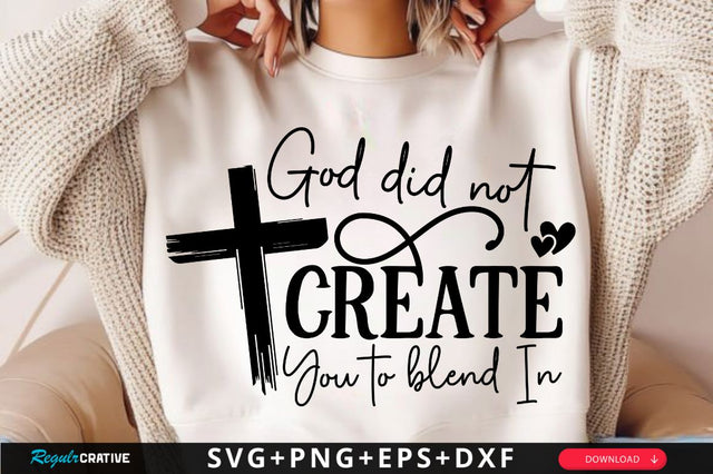 God Did Not Create SVG, Christian Floral SVG, Retro Christian SVG, Bible Verse SVG, Wildflower Jesus SVG Design SVG Regulrcrative 