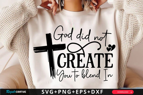 God Did Not Create SVG, Christian Floral SVG, Retro Christian SVG, Bible Verse SVG, Wildflower Jesus SVG Design SVG Regulrcrative 