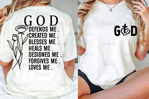 God Front and Back SVG T shirt Design SVG Designangry 