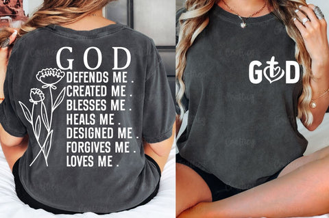 God Front and Back SVG T shirt Design SVG Designangry 
