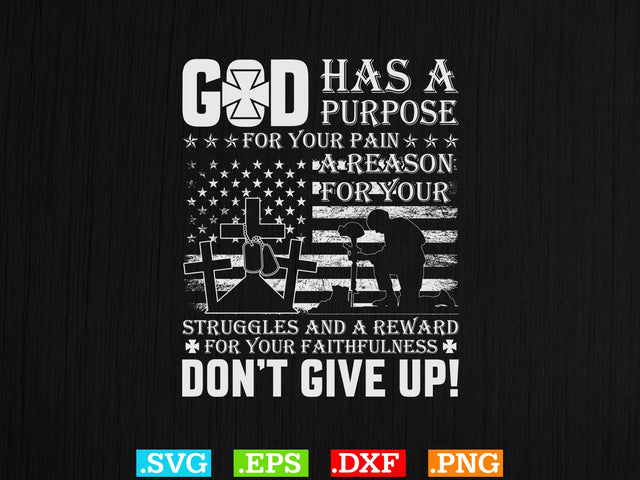 God Has A Purpos Shirt, Religious Svg, Jesus Svg, God Svg, Christian Svg file SVG Creativeart88 