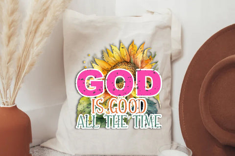 God is good all the time png, Retro faith based sublimation, boho vintage floral, Christian Bible Verse, digital download Sublimation Jagonath Roy 