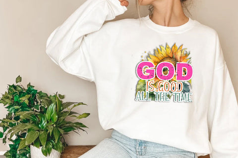 God is good all the time png, Retro faith based sublimation, boho vintage floral, Christian Bible Verse, digital download Sublimation Jagonath Roy 
