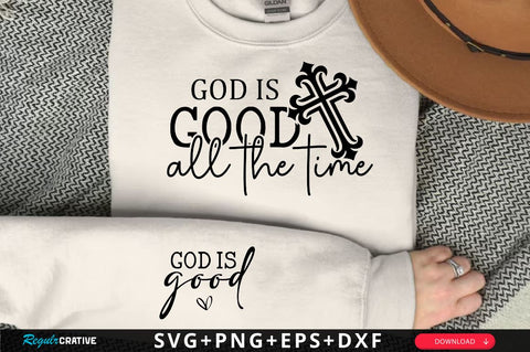 God is good All the time Sleeve SVG Design, Christian Sleeve SVG, Faith SVG Design, Jesus Sleeve SVG SVG Regulrcrative 