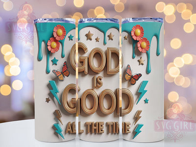 God Is Good Christian Tumbler, Christian Tumbler Wrap, 20oz Sublimation Design, Religious Cup Design, Inspirational Tumbler, Faith-Based Tumbler, Inflated Text Tumbler Sublimation SvggirlplusArt 