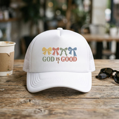 God Is Good Embroidery Design – Christian Faith Bows Religious Typography Machine Embroidery File Embroidery/Applique DESIGNS PatternFeed8 
