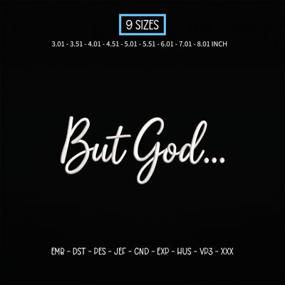 God Is Good Embroidery Design – Christian Faith Quote Religious Script Machine Embroidery File Embroidery/Applique DESIGNS PatternFeed8 