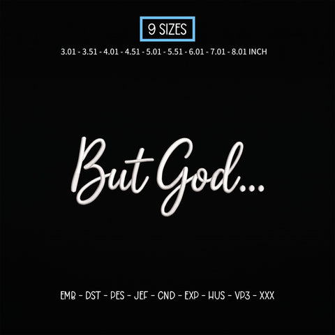 God Is Good Embroidery Design – Christian Faith Quote Religious Script Machine Embroidery File Embroidery/Applique DESIGNS PatternFeed8 