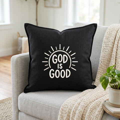 God Is Good Embroidery Design – Christian Faith Sun Rays Religious Quote Machine Embroidery File Embroidery/Applique DESIGNS PatternFeed8 