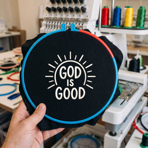 God Is Good Embroidery Design – Christian Faith Sun Rays Religious Quote Machine Embroidery File Embroidery/Applique DESIGNS PatternFeed8 