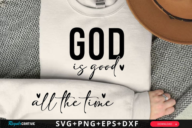 God is Good Sleeve SVG Design, Christian Sleeve SVG, Faith SVG Design, Jesus Sleeve SVG SVG Regulrcrative 