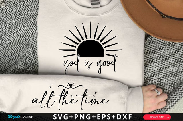 God is Good Sleeve SVG Design, Christian Sleeve SVG, Faith SVG Design, Jesus Sleeve SVG SVG Regulrcrative 