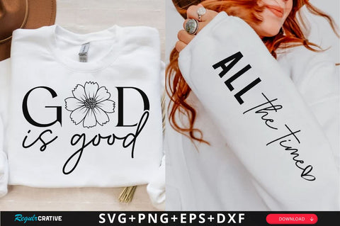 God is good Sleeve SVG Design, Christian Sleeve SVG, Faith SVG Design, Jesus Sleeve SVG SVG Regulrcrative 