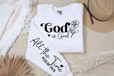 God is Good Sleeve SVG Design, Christian Sleeve SVG, Faith SVG Design, Jesus Sleeve SVG SVG Regulrcrative 