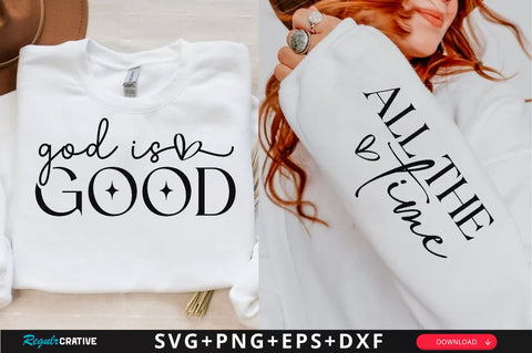 God is good Sleeve SVG Design, Christian Sleeve SVG, Faith SVG Design, Jesus Sleeve SVG SVG Regulrcrative 