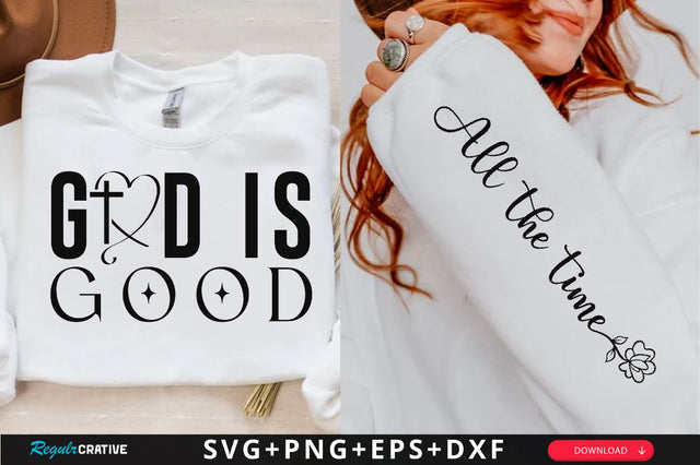 God is good Sleeve SVG Design, Christian Sleeve SVG, Faith SVG Design, Jesus Sleeve SVG SVG Regulrcrative 