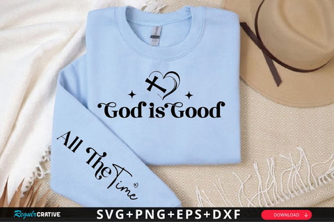 God is Good Sleeve SVG Design, Christian Sleeve SVG SVG Regulrcrative 