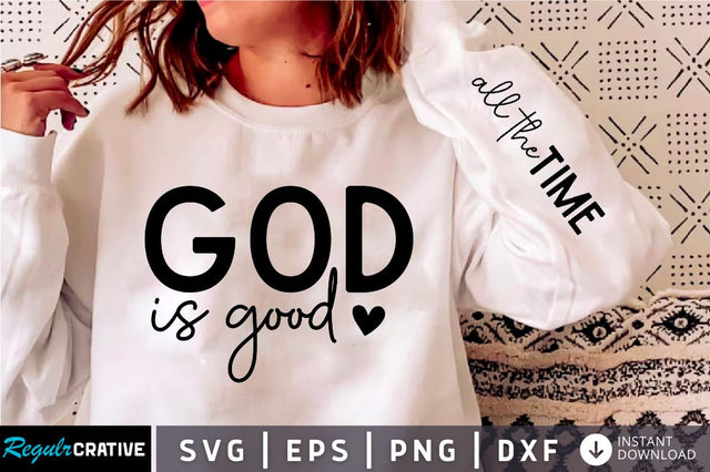 God is good Sleeve Svg Design, Christian SVG Design SVG Regulrcrative 