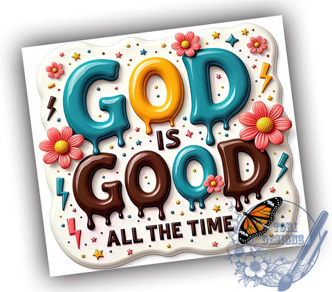 God Is Good Tumbler, Bible Verse Tumbler Wrap, Christian Tumbler, 20oz Tumbler, Sublimation Design, Jesus Gift, Faith-Based Decor, Inspirational Tumbler Sublimation ToriDesigns 