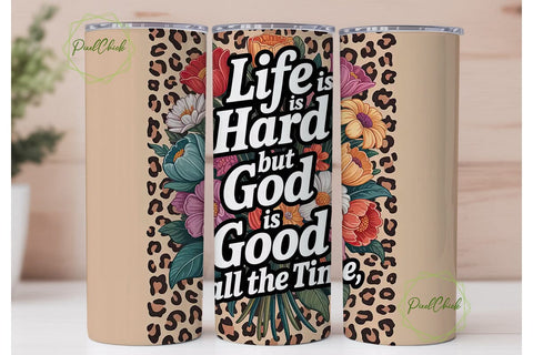 God Is Good Tumbler Wrap PNG Sublimation PixelChick 