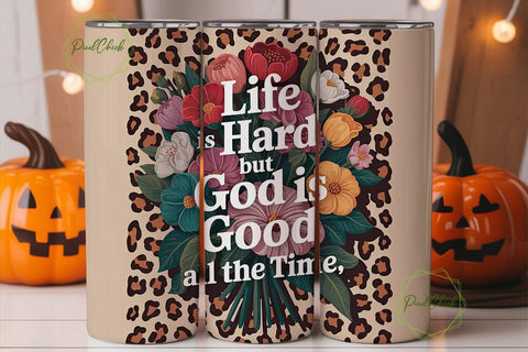 God Is Good Tumbler Wrap PNG Sublimation PixelChick 