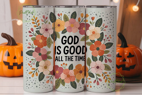 God Is Good Tumbler Wrap PNG Sublimation PixelChick 