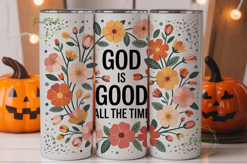 God Is Good Tumbler Wrap PNG Sublimation PixelChick 
