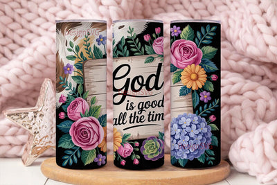 God Is Good Tumbler Wrap Sublimation DesignSVG 