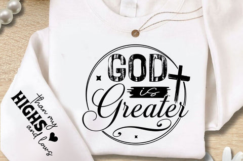 God Is Greater Sleeve SVG Design SVG Regulrcrative 