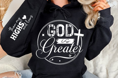 God Is Greater Sleeve SVG Design SVG Regulrcrative 