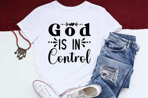 God is in Control SVG Angelina750 