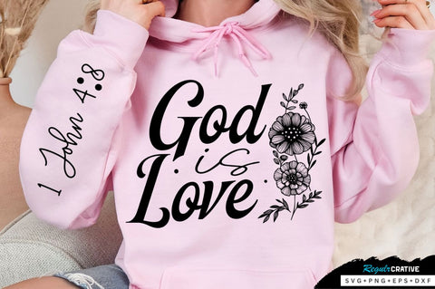God Is Love Sleeve SVG Design SVG Regulrcrative 