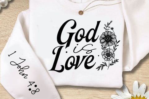 God Is Love Sleeve SVG Design SVG Regulrcrative 