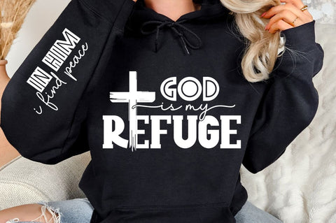 God Is My Refuge Sleeve SVG Design SVG Regulrcrative 