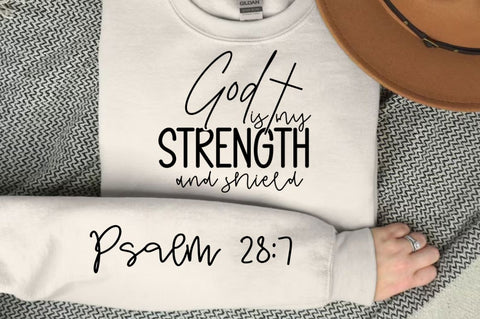 God Is My Strength And Shield SVG Design SVG Regulrcrative 