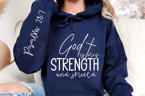 God Is My Strength And Shield SVG Design SVG Regulrcrative 