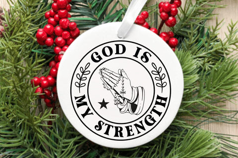 God is My Strength SVG Angelina750 