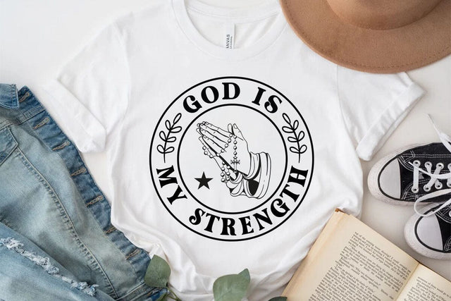 God is My Strength SVG Angelina750 