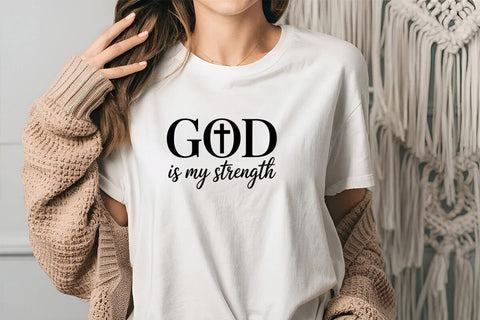 God Is My Strength SVG Angelina750 