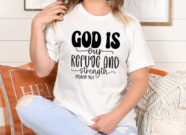 God is our refuge and strength Bible SVG Design SVG CraftingStudio 