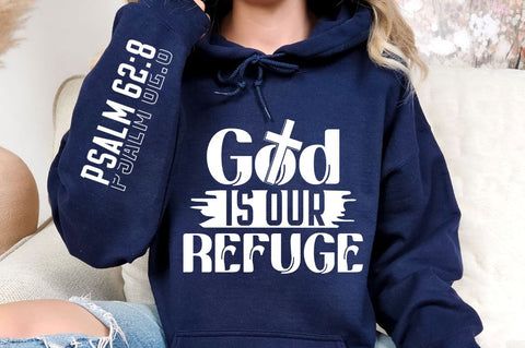 God Is Our Refuge Sleeve SVG Design SVG Regulrcrative 