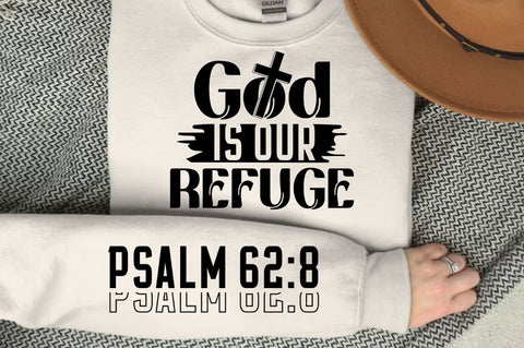 God Is Our Refuge Sleeve SVG Design SVG Regulrcrative 