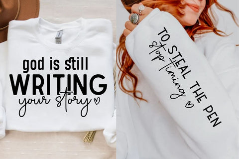 God is still writing your story Sleeve SVG Design, Christian Sleeve SVG, Faith SVG Design, Jesus Sleeve SVG SVG Regulrcrative 