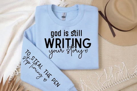 God is still writing your story Sleeve SVG Design, Christian Sleeve SVG, Faith SVG Design, Jesus Sleeve SVG SVG Regulrcrative 