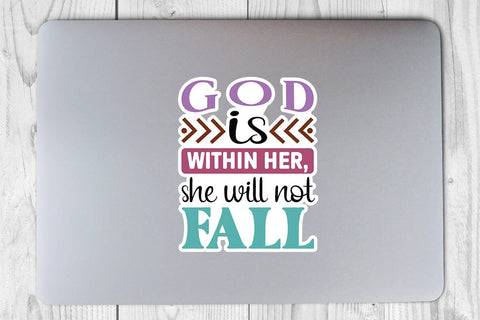 God is Within Her She Will Not Fall SVG Angelina750 