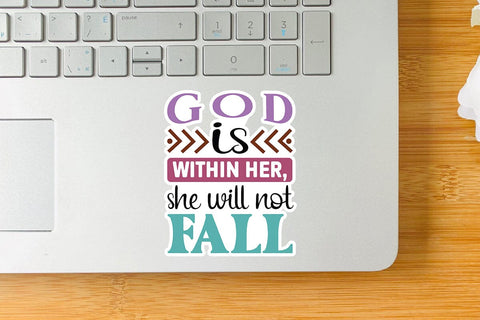 God is Within Her She Will Not Fall SVG Angelina750 