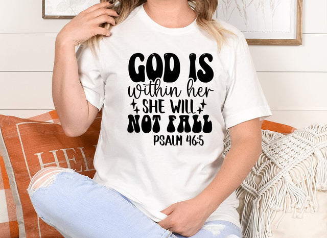 God is Within Her, She Will Not Fall SVG SVG CraftingStudio 